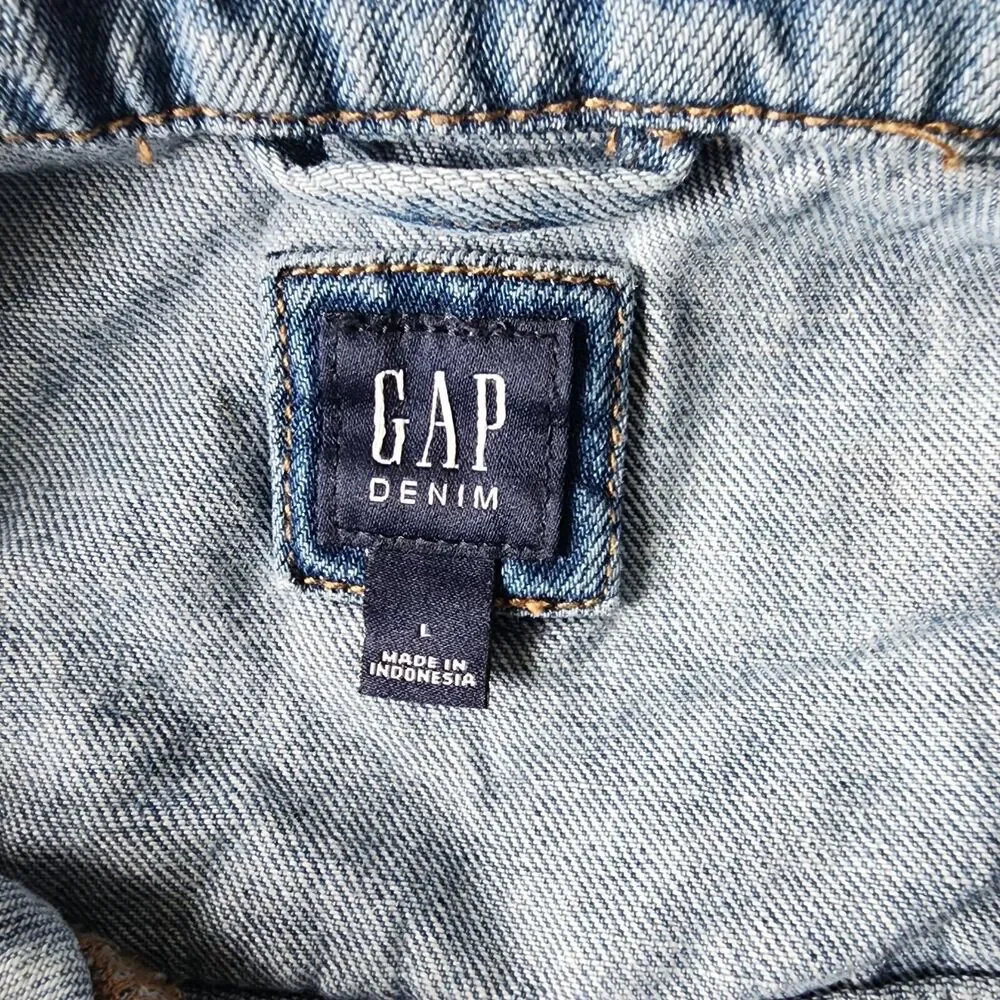 Gap Denim Girls Blue Sleeveless Vest Size L